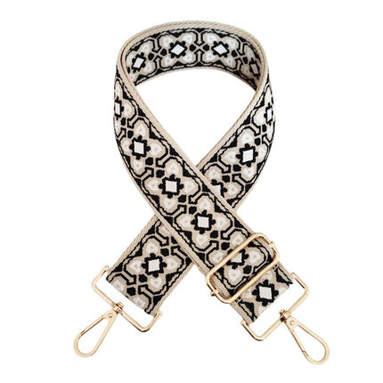 Embroidered Adjustable Bag Strap – Stylish Replacement Shoulder Strap for Handbags & Crossbody Bags