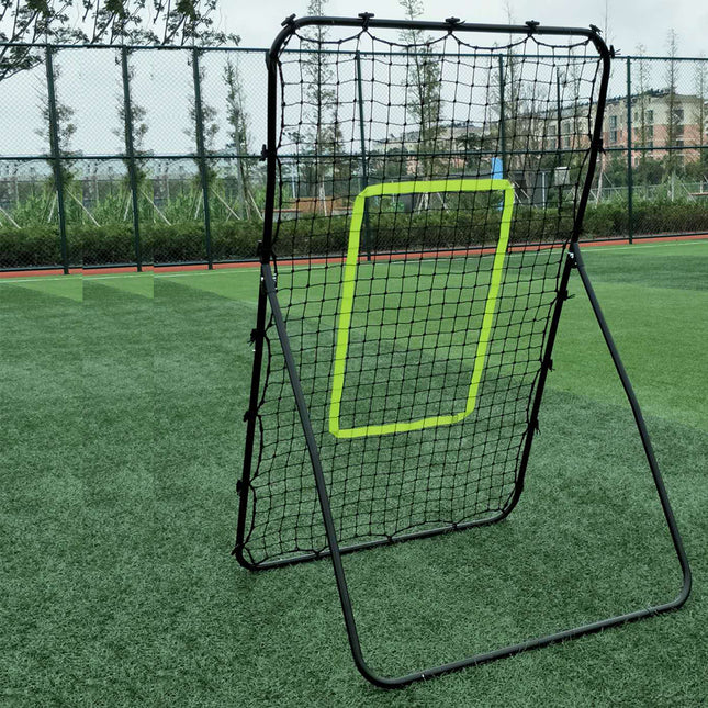 Multi-Sport Adjustable Rebounder Net – Heavy Duty Steel Frame Training Goal for Soccer, Baseball & Lacrosse Practice