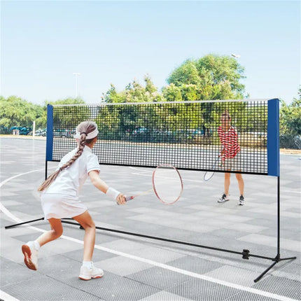 14FT Extra-Wide Multi-Sport Net Set – Adjustable Height (33.5" - 61") for Badminton, Tennis & Pickleball – Portable Folding Net with Carry Bag