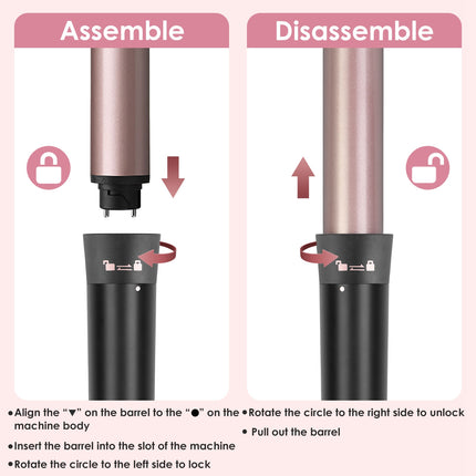 5-in-1 Professional Curling Wand Set – Interchangeable Barrels & Thermal Styling Brush