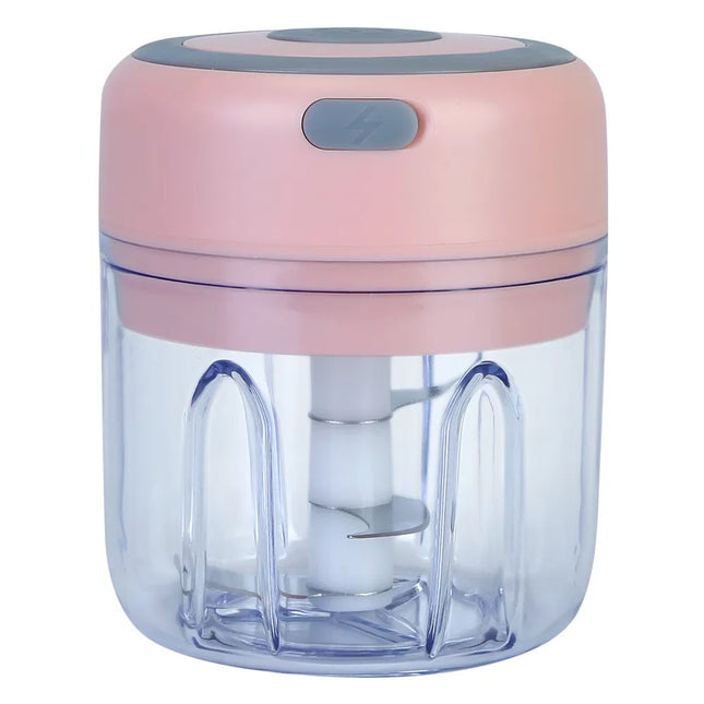 Mini Electric Garlic Chopper – 8.45oz Cordless Food Processor – Portable USB Rechargeable Mincer for Garlic, Ginger, Chili, and Nuts