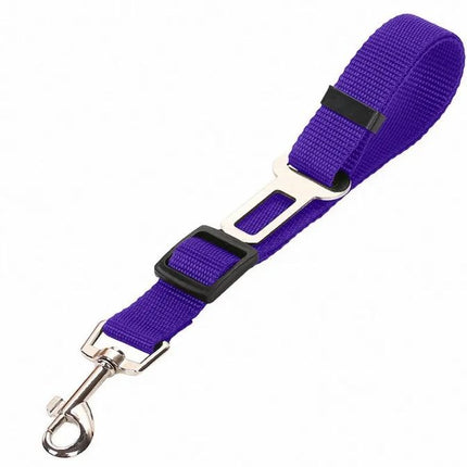 Adjustable Dog Car Seat Belt – Heavy Duty Nylon Pet Safety Lead – Universal Vehicle Seatbelt Attachment for Dogs & Cats