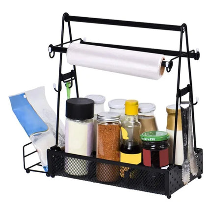 The Ultimate BBQ Party Caddy – Heavy-Duty Metal Picnic Organizer for Sauces, Cutlery & Napkins