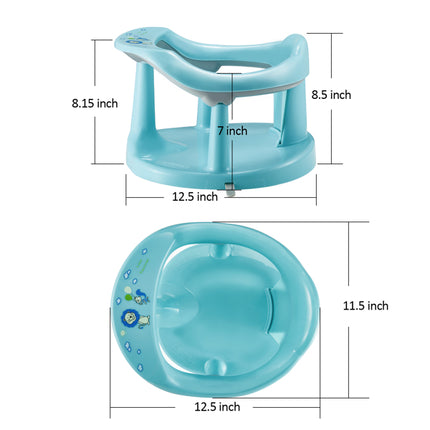 Non-Slip Baby Bath Seat – Secure Suction Cup Bathtub Chair – Ergonomic Infant Bathing Support with Backrest