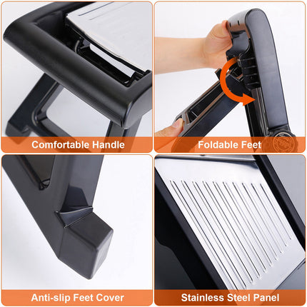 Ultimate Kitchen Prep Station – All-in-One Mandoline Grater for Slicing, Shredding & Julienne