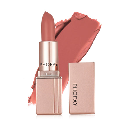 Phofay Velvet Matte Lipstick – High-Pigment & Long-Lasting Comfort