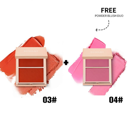 2-in-1 Layering Blush Palette – Long-Wear Radiant & Matte Finish