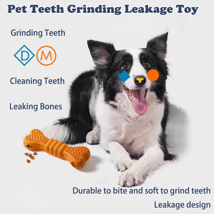 360° Dog Toothbrush Chew Toy – Dental Care Cleaning Stick for All Breeds – Durable Rubber Teeth Cleaning Bone for Plaque & Tartar Removal