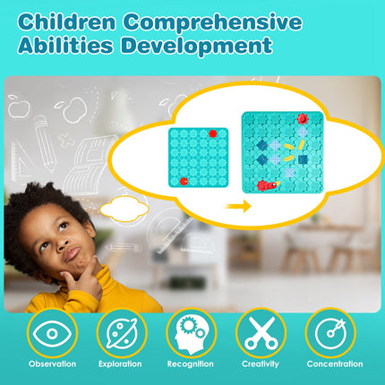 Kids' Logical Road Builder Puzzle Game with 206 Challenges