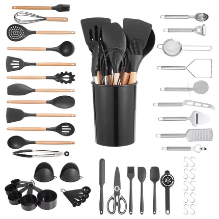 ProChef™ 50-Piece Professional Kitchen Tool Kit – Non-Stick Silicone & Stainless Steel Cooking Set