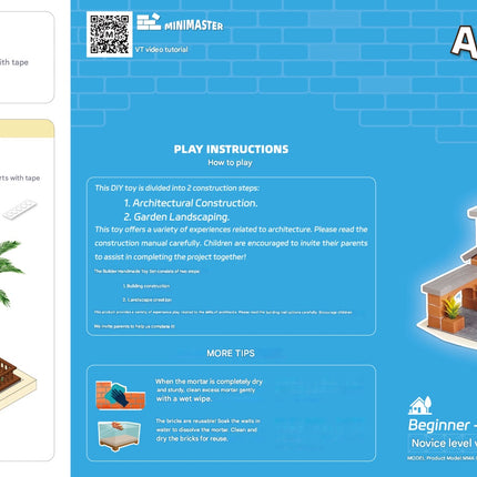 Luxury Family Villa Building Set – Creative Dream House Model Kit – 3D Architecture Blocks for Kids – Elegant Holiday & Birthday Gift Box