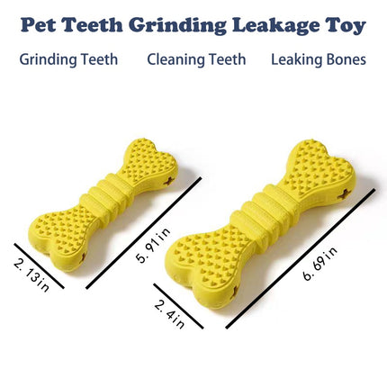 360° Dog Toothbrush Chew Toy – Dental Care Cleaning Stick for All Breeds – Durable Rubber Teeth Cleaning Bone for Plaque & Tartar Removal