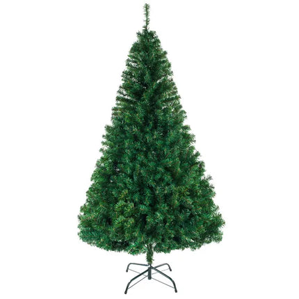 8-Foot Artificial Christmas Tree – Full 1138 Branch Tips with Sturdy Metal Stand for Holiday Home Decor