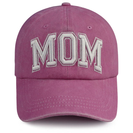 Mama and Papa Embroidered Baseball Cap Set – Adjustable Washed Cotton Hats for New Parents & Couples