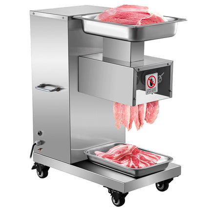 750W High-Torque Electric Meat Shredder – Industrial 3mm Blade Slicer for High-Volume Food Processing