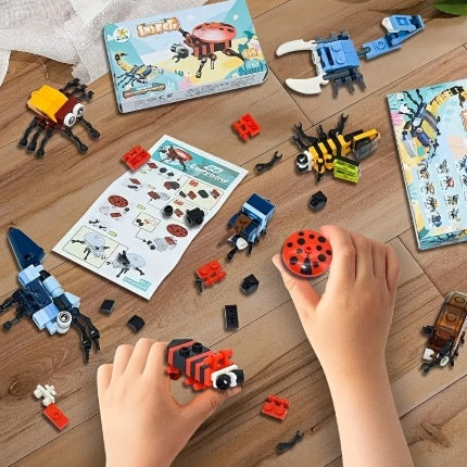 912-Piece Animal & Insect Mini Building Block Set – 24-in-1 Creative DIY Kits – Educational STEM Toy for Kids, Boys & Girls – Realistic Nature Models