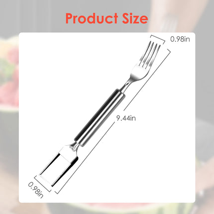 Multi-Pack Watermelon Cutter & Server – 2-in-1 Stainless Steel Fruit Fork & Slicer Tools for Picnics & BBQ