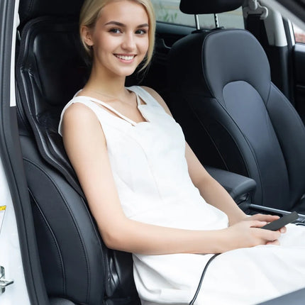 Full Body Massage Chair Pad with Heat – 10 Vibrating Motors for Back, Neck & Thighs – Portable Massage Seat Cushion for Home, Office & Car