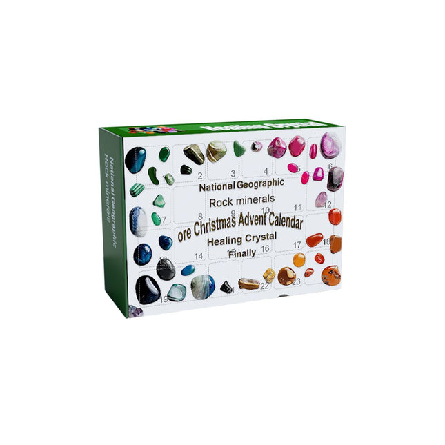 Christmas Advent Calendar 2026 – 24 Days of Healing Crystals & Ores – Surprise Blind Box for Kids & Science Enthusiasts – Daily Countdown Gemstone Gift Set