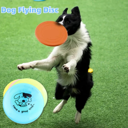 Durable Silicone Dog Flying Disc – Soft & Flexible Pet Frisbee for Fetch – Bite-Resistant Training Toy for Small & Large Dogs