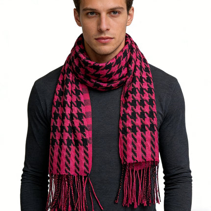 Textured Jacquard Weave Plush Scarf – Warm & Luxurious Wrap for Elegant Evenings & Everyday Style