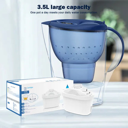 Universal Water Filter Pitcher Replacement Cartridges – 6-Pack Activated Carbon Filters for Clean and Fresh Drinking Water
