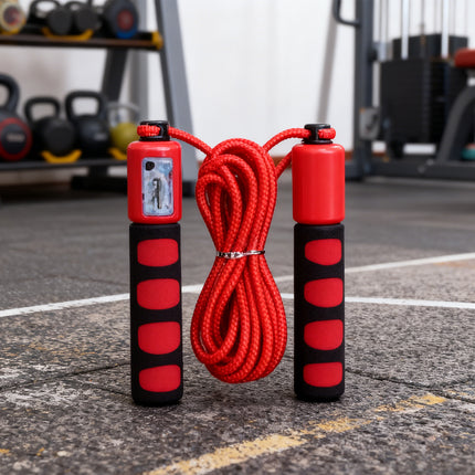 Professional Speed Jump Rope with Counter – Tangle-Free Ball Bearing Skipping Rope – Adjustable Cardio Rope for Boxing & MMA