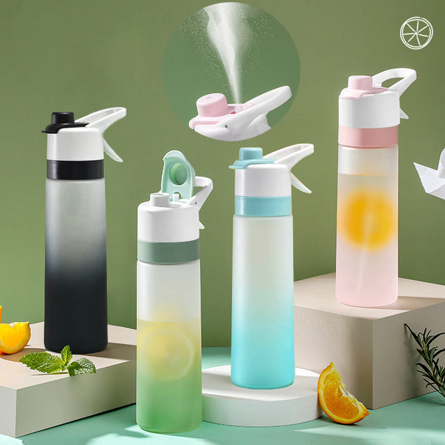 AquaMist™ Cooling Sports Bottle – Refreshing Spray & Drink Hydration Cup for Gym, Travel & Kids