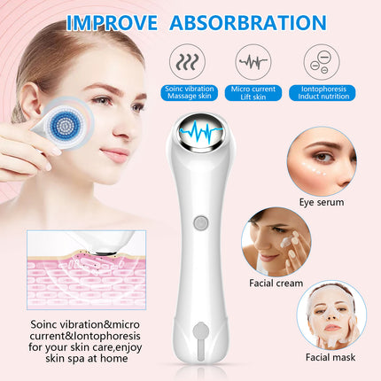 4-in-1 Rechargeable Facial Cleansing Brush – IPX7 Waterproof Deep Clean System