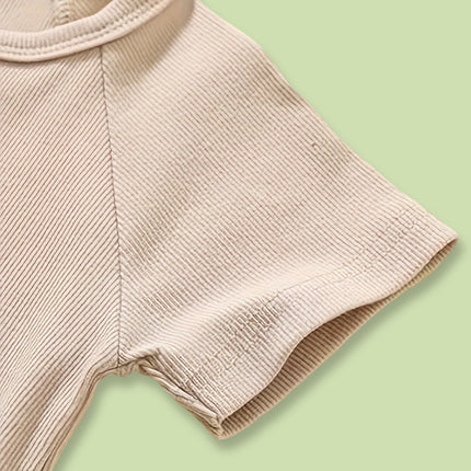 3-Pack Baby Boys Ribbed One-Piece Rompers – Long Sleeve Cotton Button Jumpsuit Set – Soft & Stretchy Essential Sleepwear