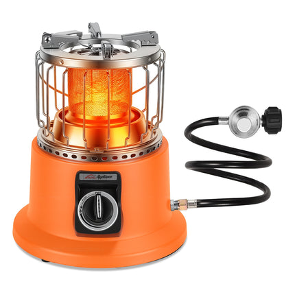 3000W Portable 2-in-1 Propane Heater & Stove – Outdoor Gas Heater with Pot Stand – For Ice Fishing, Winter Camping & Emergency Use