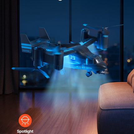 4-Channel RC Helicopter for Kids – Remote Control Aircraft with LED Wing Lights – One-Key Takeoff & Landing – Perfect Birthday Gift for Boys & Girls