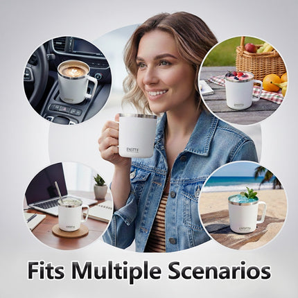 40 oz Clear Tritan™ Insulated Tumbler with Handle – BPA-Free & Shatterproof Travel Mug with Straw
