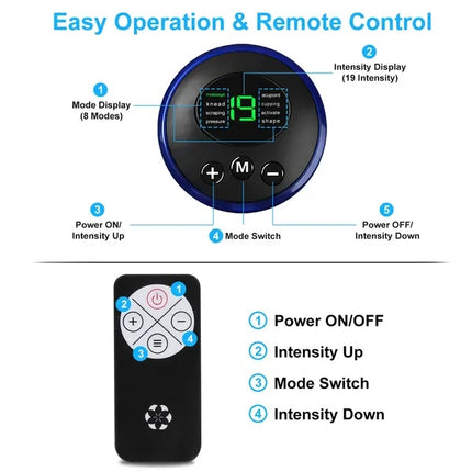 EMS Foot Massager Pad – Electric Circulation Stimulator – Leg Reshaping & Pain Relief Mat – Portable Foot Muscle Relaxer