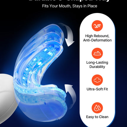 Complete 32-LED Wireless Teeth Whitening Set – 15-Minute Fast Stain Removal Professional Kit