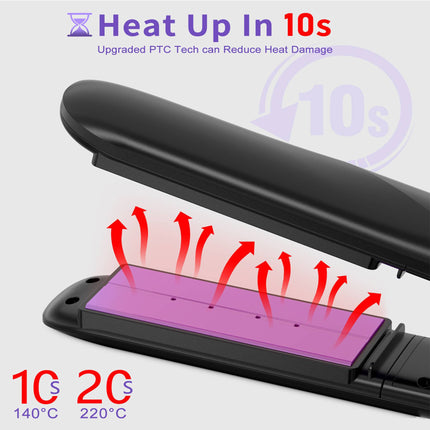 Professional Titanium Vapor Steam Hair Straightener – Salon-Grade Flat Iron