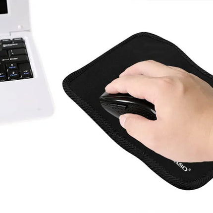 Slim Travel Mouse Pad and Tech Organizer Case – Portable Protective Sleeve with Elastic Accessory Bands for Digital Nomads & Office Commuters