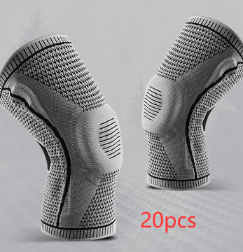 Professional Sports Knee Brace – Silicone Patella Shield & Dual Spring Stabilizers – Compression Knee Sleeve for Basketball, Running & Volleyball