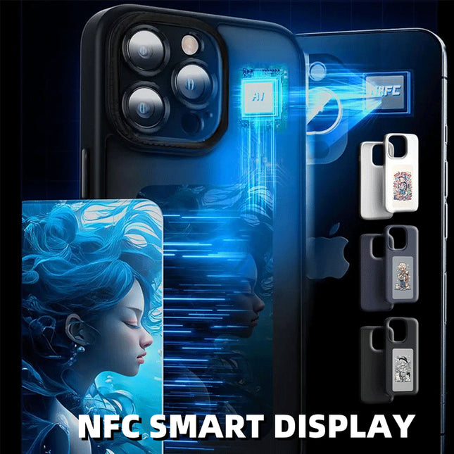 Smart E-Ink Screen Phone Case – NFC DIY Personalized Display Case – Battery-Free Instant Image Projection Luxury Cover