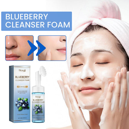 Blueberry & Turmeric Detox Foam – 2-in-1 Deep Cleansing Brush