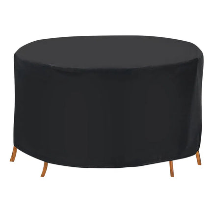 Heavy-Duty Round Outdoor Furniture Cover – Waterproof & UV-Resistant Patio Table Protector – All-Weather Oxford Fabric Cover for Circular Dining Sets