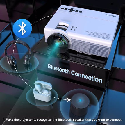 Portable Mini LED Projector – Pocket-Sized Home Cinema Movie Projector – Multimedia Video Projector for Indoor & Outdoor Fun, Compatible with HDMI, USB, Smartphone
