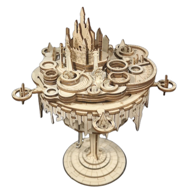 3D Wooden Puzzle Music Box – DIY "You Are My Sunshine" Castle Model Kit – Mechanical Craft Set for Adults & Women – Unique Anniversary & Birthday Gift