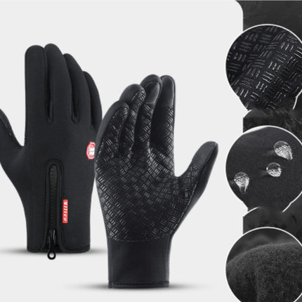 Winter Touchscreen Riding Gloves with Polar Fleece and Antiskid Grip