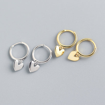 Premium Heart-Shaped Crystal Earrings – Elegant Temperament Drop Earrings – Romantic Jewelry Gift for Women & Girls