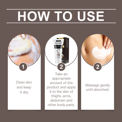 Firming body cream shown with its carton in a product detail image