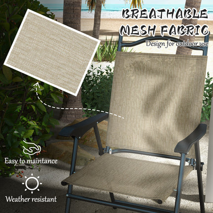 4-Piece Folding Patio Camping Chair Set – Portable Outdoor Seating for Family & Groups – Heavy Duty Steel Frame with Carry Bags
