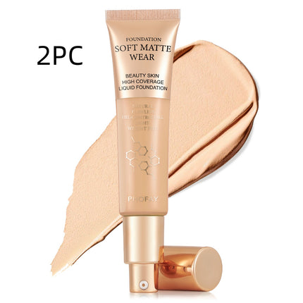 24H Long-Wear Waterproof Foundation – Total Conceal & Blur