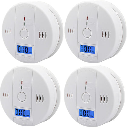 Carbon Monoxide Detector Alarm – High Sensitivity CO Poisoning Sensor with Digital Display – 85dB Loud Siren Warning for Home, Kitchen & Garage