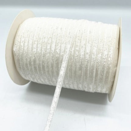 6mm Single-Sided Flocked Nylon Ribbon for Gift Wrapping